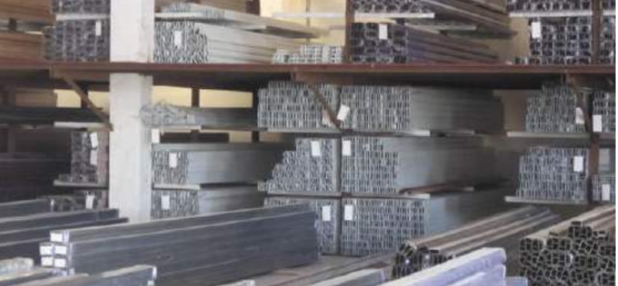 鋁合金隔斷廠家原材料展示